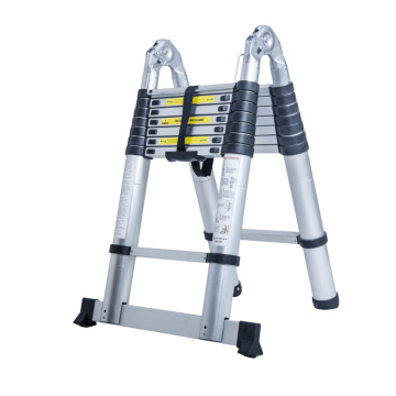 double sided 5m telescopic ladders aluminium with factory cheap price